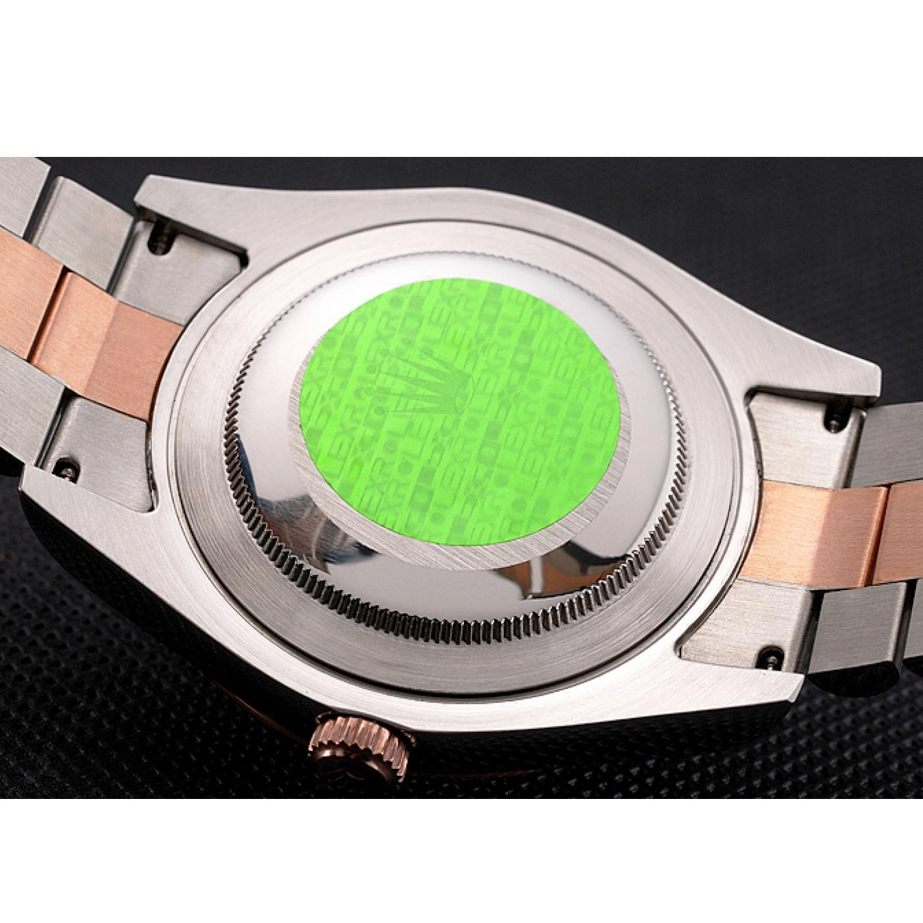 Rolex copies cheap Tone Swiss Bracelet Steel Rose Case Rolex Two Bezel Gold Dial And Stainless Datejust 0527